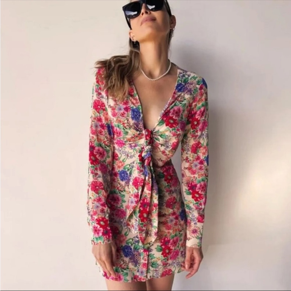 NWT Favorite Daughter The Barely Holding It Together Floral Dress Anthropologie